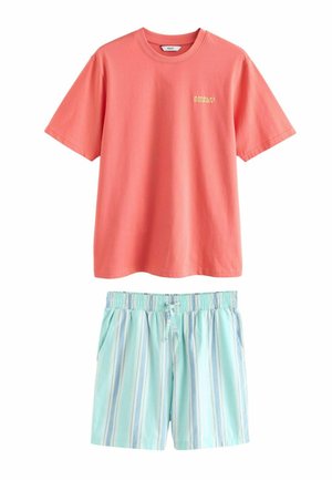 REGULAR FIT - GRAPHIC SHORT SLEEVE  SET   - Nachtwäsche Set - red amalfi coast
