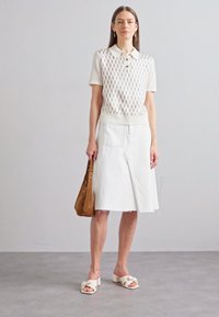 Tory Burch FRONT - Piké - new ivory/brown