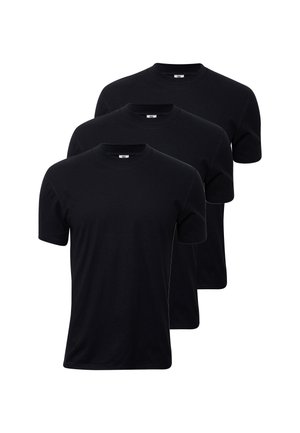 Dovre 3-PACK BASIC O-HALS - Unterhemd/-shirt - black