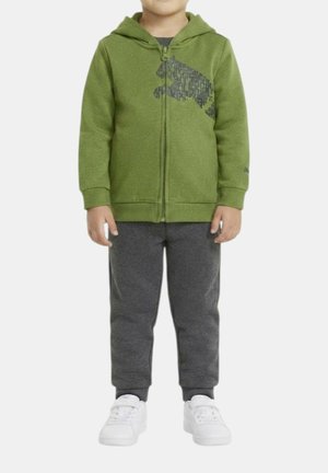 Puma, FELPA ZIP PUMA ESS GRAP FULL-ZIP HO COL 68 - Felpa con zip - green