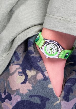 Tikkers, TIKKERS KINDERUHR LERNUHR KLETTVERSCHLUSS EINHORN - Orologio - green