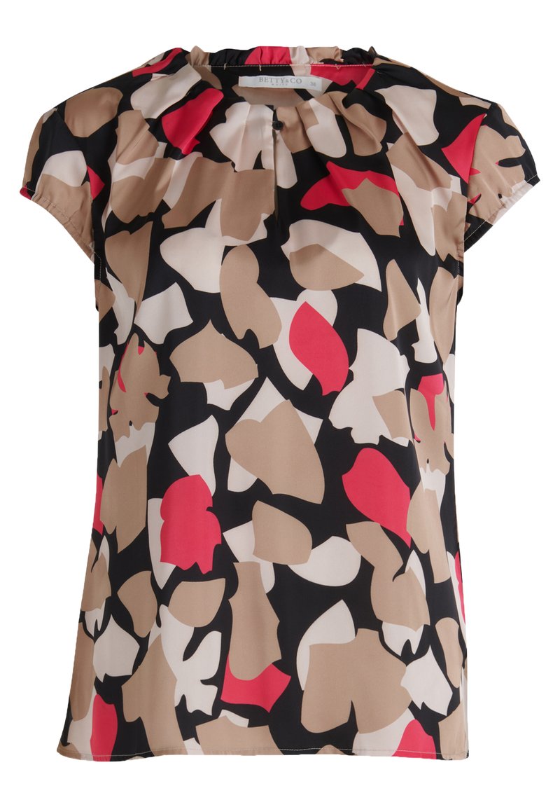 Damen Kleider | Betty & Co Bluse camel cream/braun - LD28021 Damen Kleider | Betty & Co Bluse camel cream/braun - LD28021