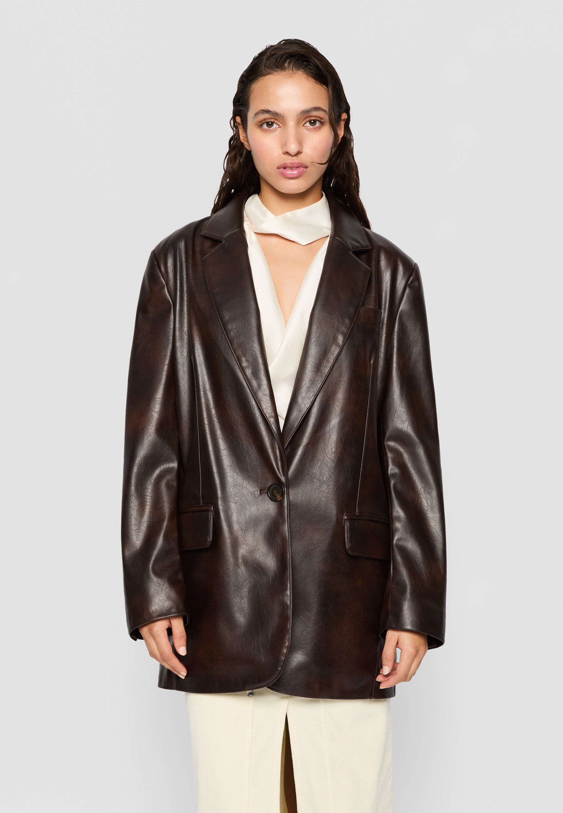 Pinko NOVENTA GIACCA - Short coat - marrone chicco di caffe