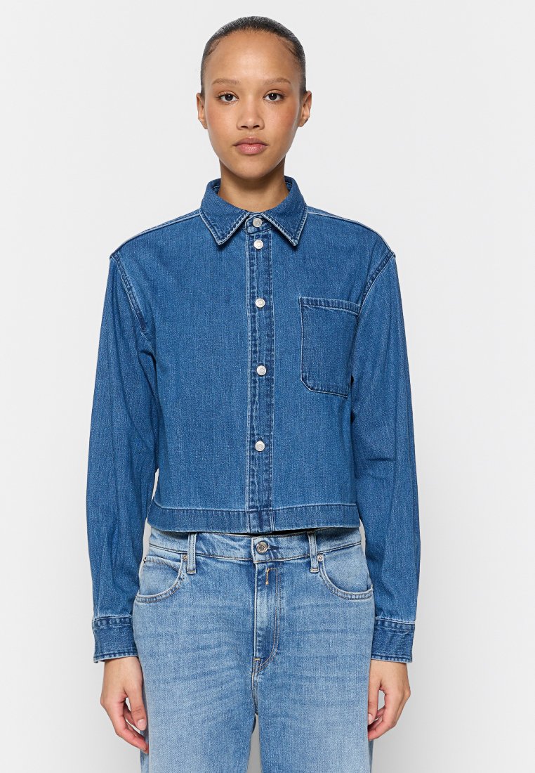 Replay Overhemdblouse blauw