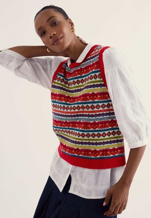 Seasalt Cornwall, SEASALT CORNWALL PERCELLA COVE VEST - Pullover - scillia vermillion mix