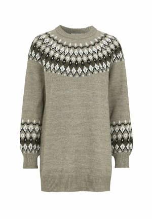 Cellbes of Sweden JACQUARD PATTERNED  SWEATER - Neule - beige patterned