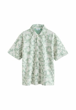 Next, REGULAR FIT - TEXTURED SHORT SLEEVE POLO SHIRTS . - Polo - sage green craft