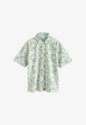 Next, REGULAR FIT - TEXTURED SHORT SLEEVE POLO SHIRTS . - Polo shirt - sage green craft