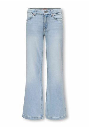 MIT WEITEM KOGCALIFORNIA MITTLERE TAILLE FLARED  - Jeans a sigaretta - light blue denim