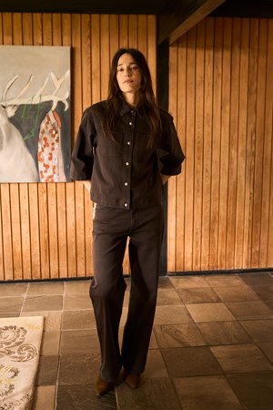 PULZ, PZ KATJA HW STRAIGHT - Jean droit - espresso
