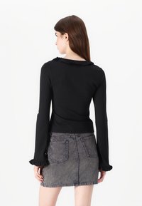 Gina Tricot FRILL  - Cardigan - black
