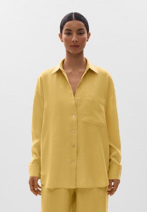 LINEN RELAXED - Chemisier - mottled yellow