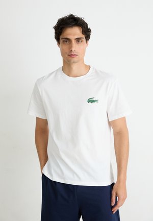 Lacoste TEE LOUNGEWEAR - Haut de pyjama - white/green