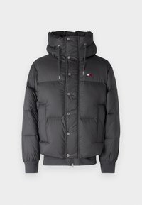BRANDED PUFFER JACKET - Jachetă de iarnă - washed black