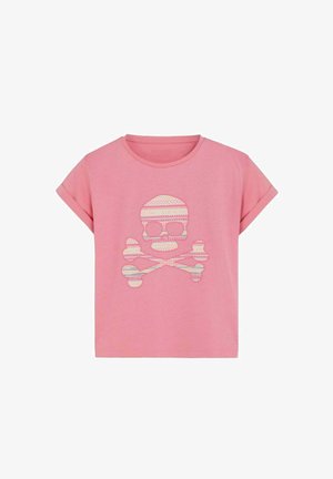 Scalpers, SCALPERS SCIKAT SKULL TEE GIRLS - T-shirt print - pink