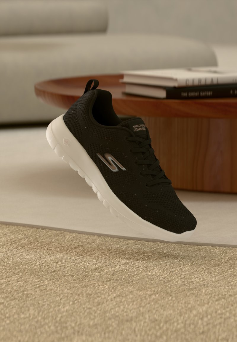 Skechers GO WALK JOY WIDE FIT - Sneakers - black/rose gold-coloured ...
