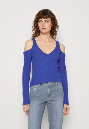 GAP COLD SHOULDER - T-shirt à manches longues - blue