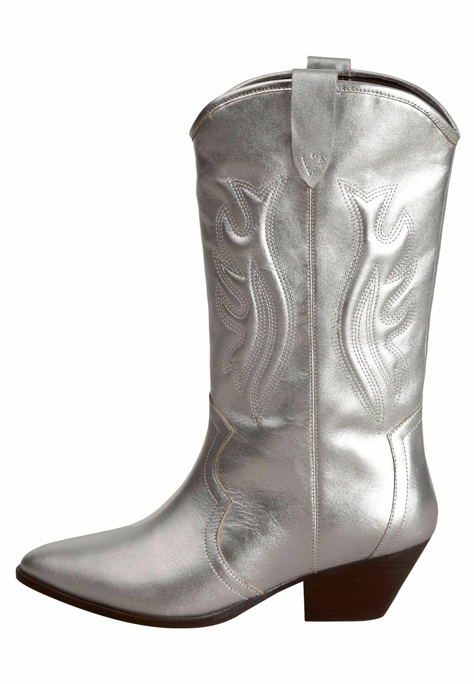 Conseils (embouts) De Bottes De Cow-boy – Western Express, Argent Festonné, WX-43