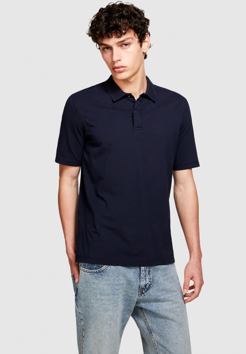 DS Cecilio Power Blue Pink Color Block Sleeveless Polo Shirt