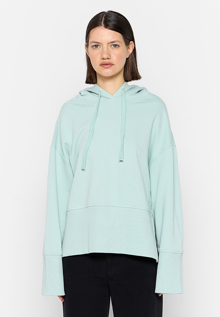 closed Hoodie lichtblauw