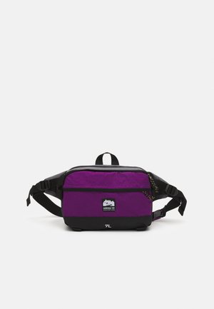 WAISTBAG L UNISEX - Bum bag - black/glory purple/white