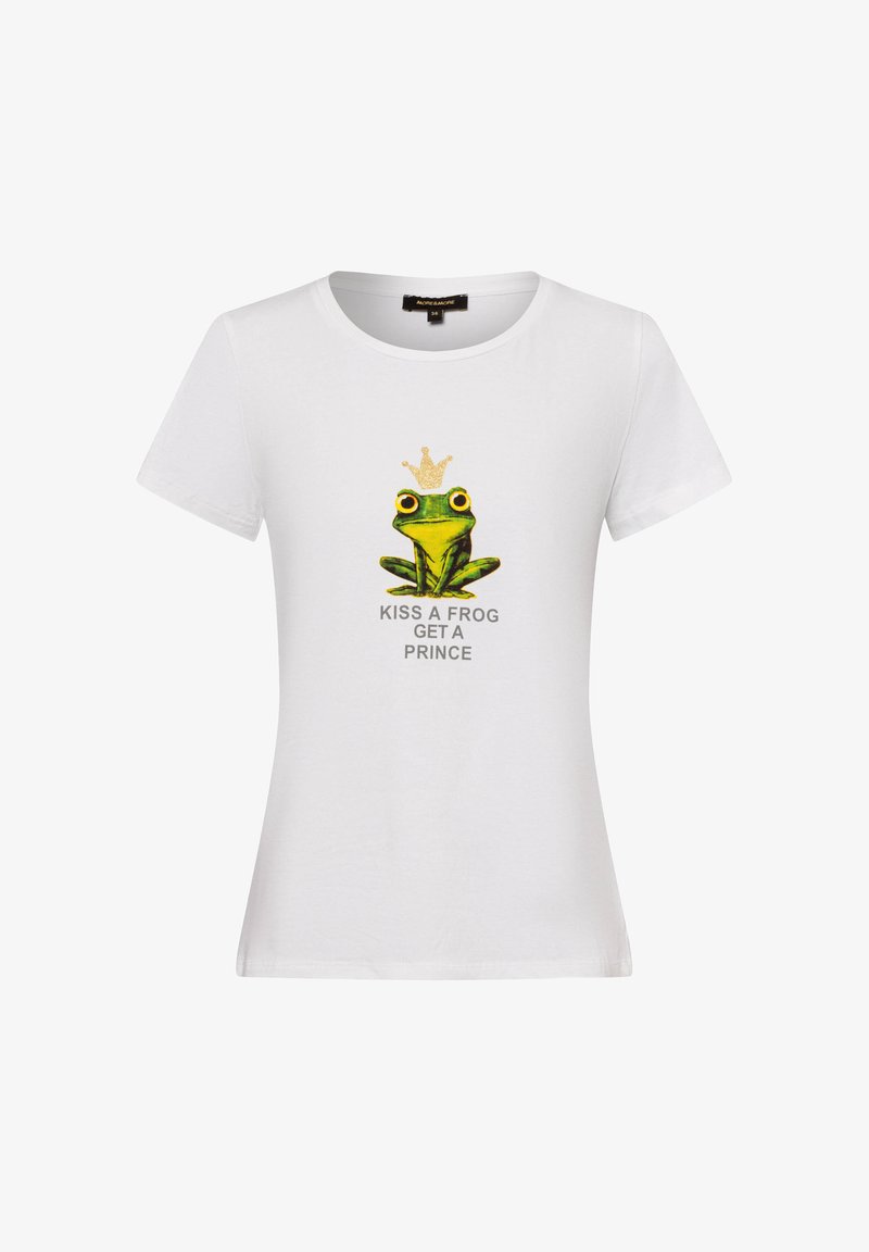 More & More T-Shirt print - weiß grün