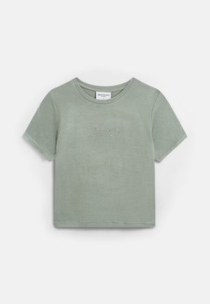 Juicy Couture FITTED TEE - Nyomott mintás póló - light green