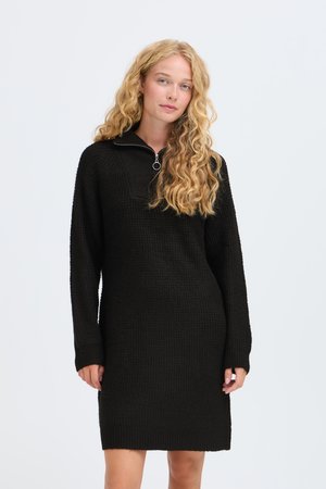 b.young BYMisha - Pletené šaty - black