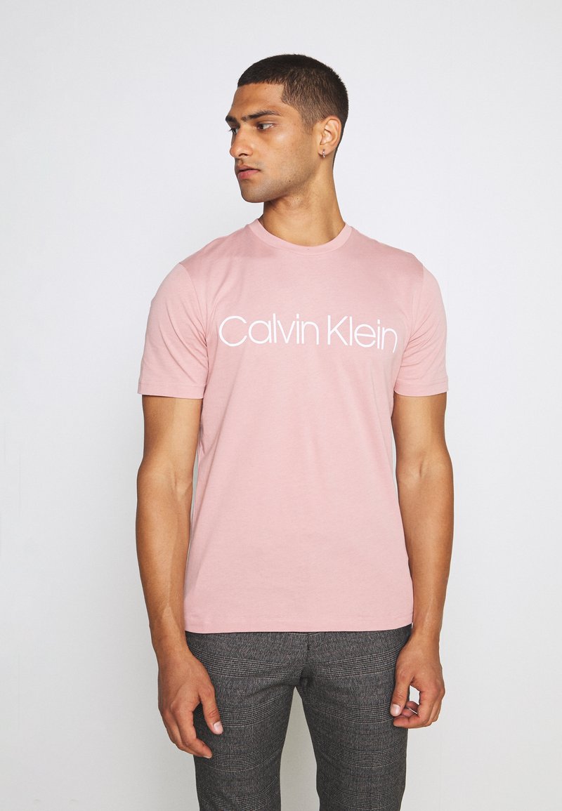 Calvin Klein FRONT LOGO - T-shirt estampada - salmon