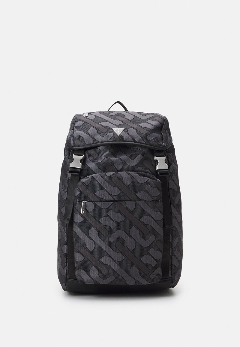 Guess ROMA UNISEX - Reppu - black/grey/musta - Zalando.fi