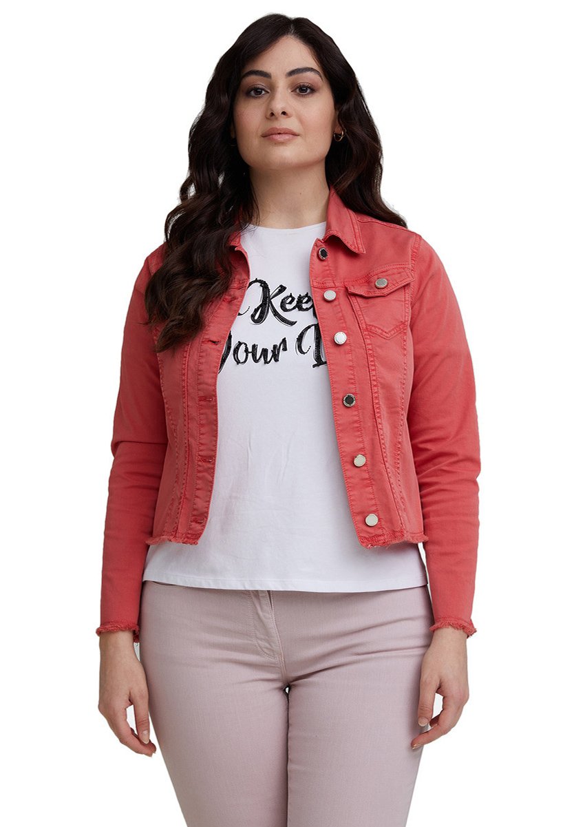 Fiorella Rubino STRETCH - Giacca di jeans - arancione - Zalando.it