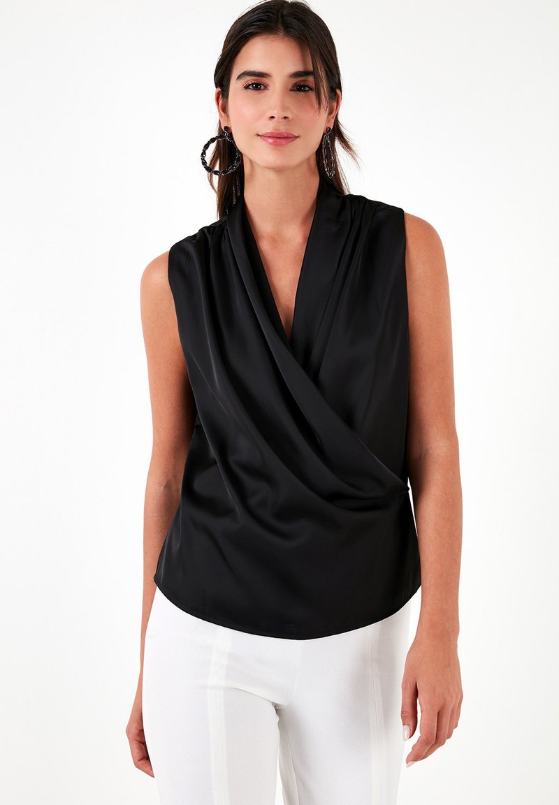 Lelva L S Smock Top Black
