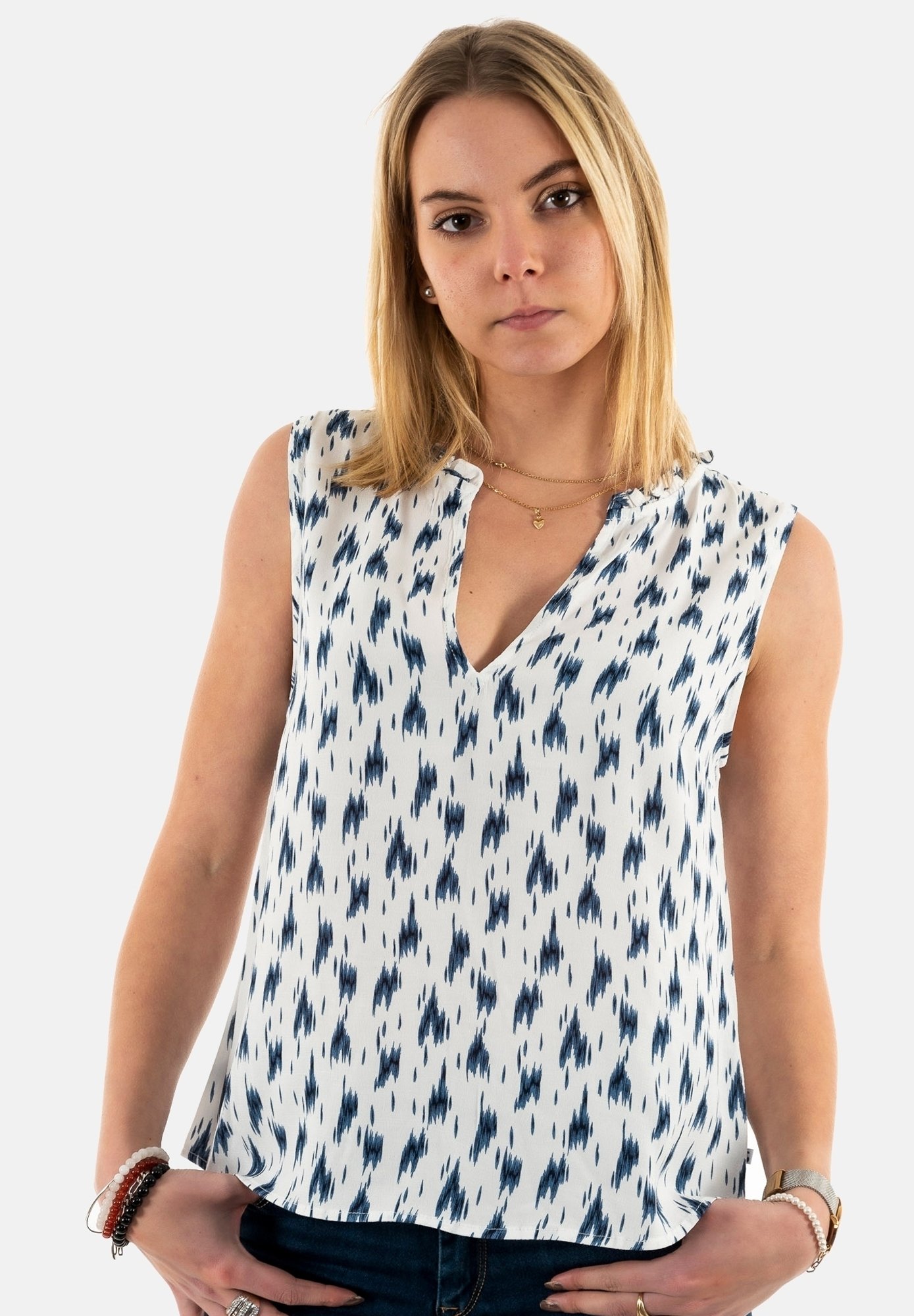 Blouse Femme Le Temps Des Cerises Noir Et Blanc - Taille S, Occasion Très Bon état