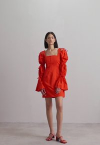 Sara Battaglia PUFFY SLEEVES DRESS - Cocktail φόρεμα / Φόρεμα για πάρτι - aperol
