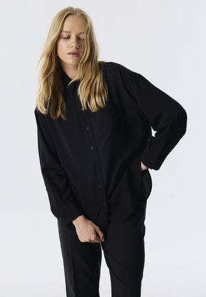WITH POCKETS - Hemdbluse - black