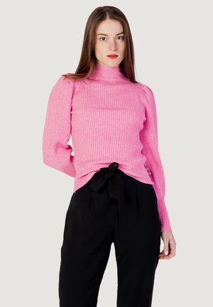 ONLY ONLKATIA L/S HIGHNECK - Maglione - rosa fluo