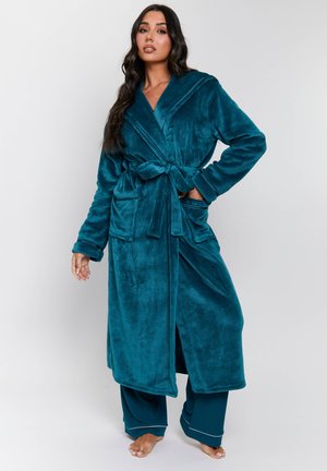 HOODED RIBBON TRIM LUXURY - Badekåber - green
