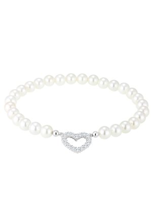 HERZ - Armband - weiß