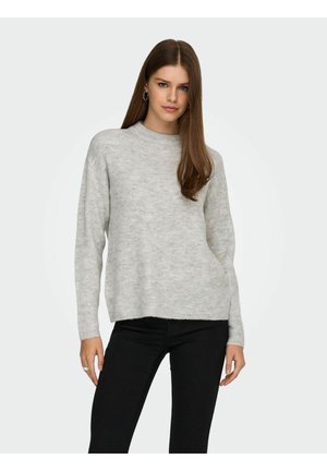 ONLCAMILLA O NECK - Jersey de punto - light grey melange