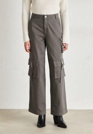 MIRZAGZ CARGO PANTS - Jean boyfriend - gunmetal grey