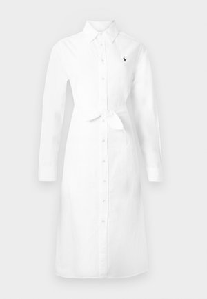 Polo Ralph Lauren WOVEN SHIRT DRESS - Marškininė suknelė - white