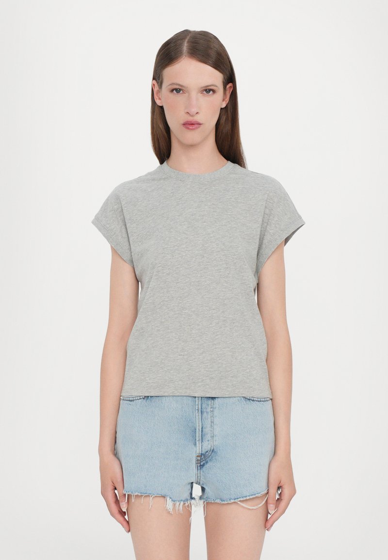 FRAME THE MUSCLE TEE - Lihtne T-särk - grey