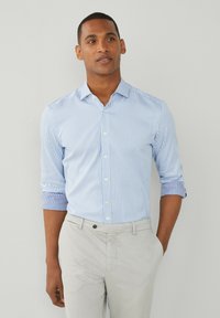 Hackett London DOUBLE FACED STRIPE - Camicia - blue navy