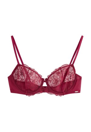 Lindex, BRA LINA WIRE BLACK - Bøjle-bh - dark dusty red