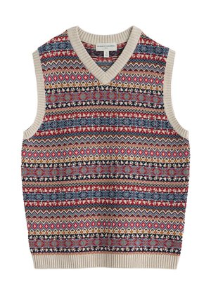 Seasalt Cornwall, SEASALT CORNWALL KITTO VEST - Strickpullover - multi - twigs timber
