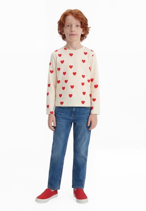 Mini Rodini HEARTS UNISEX - Μπλούζα με μακριά μανίκια - white