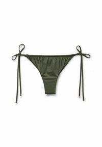 SHINY SATIN - Bikiniunderdel - weiß e shiny satin dark green
