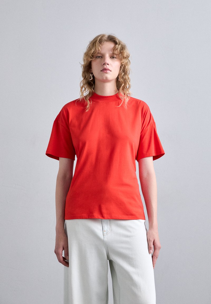 Proenza Schouler White Label MIRA - Jednoduché tričko - poppy