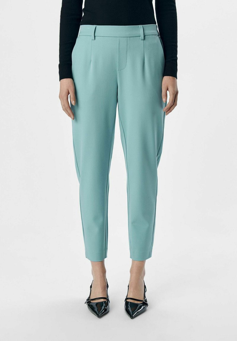 Object OBJLISA SLIM PANT - Püksid - dusty turquoise