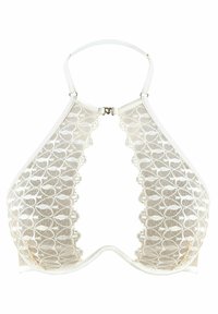 IN EMBROIDERED  - Modrček s kostjo - bianco